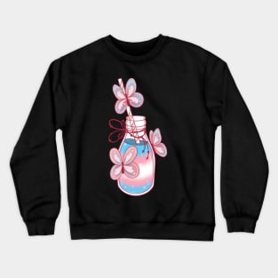 Trans gradient drink Crewneck Sweatshirt